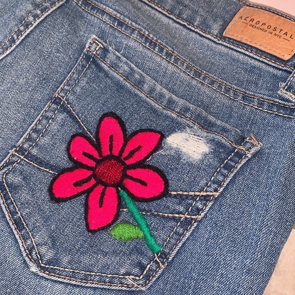 Aeropostal hand embroidered pants - Picture 7 of 12